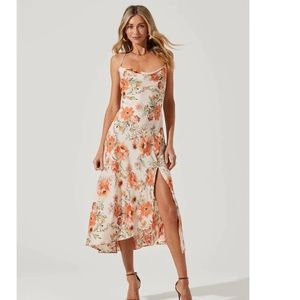 ASTR the Label Gaia Floral MIDI Dress
